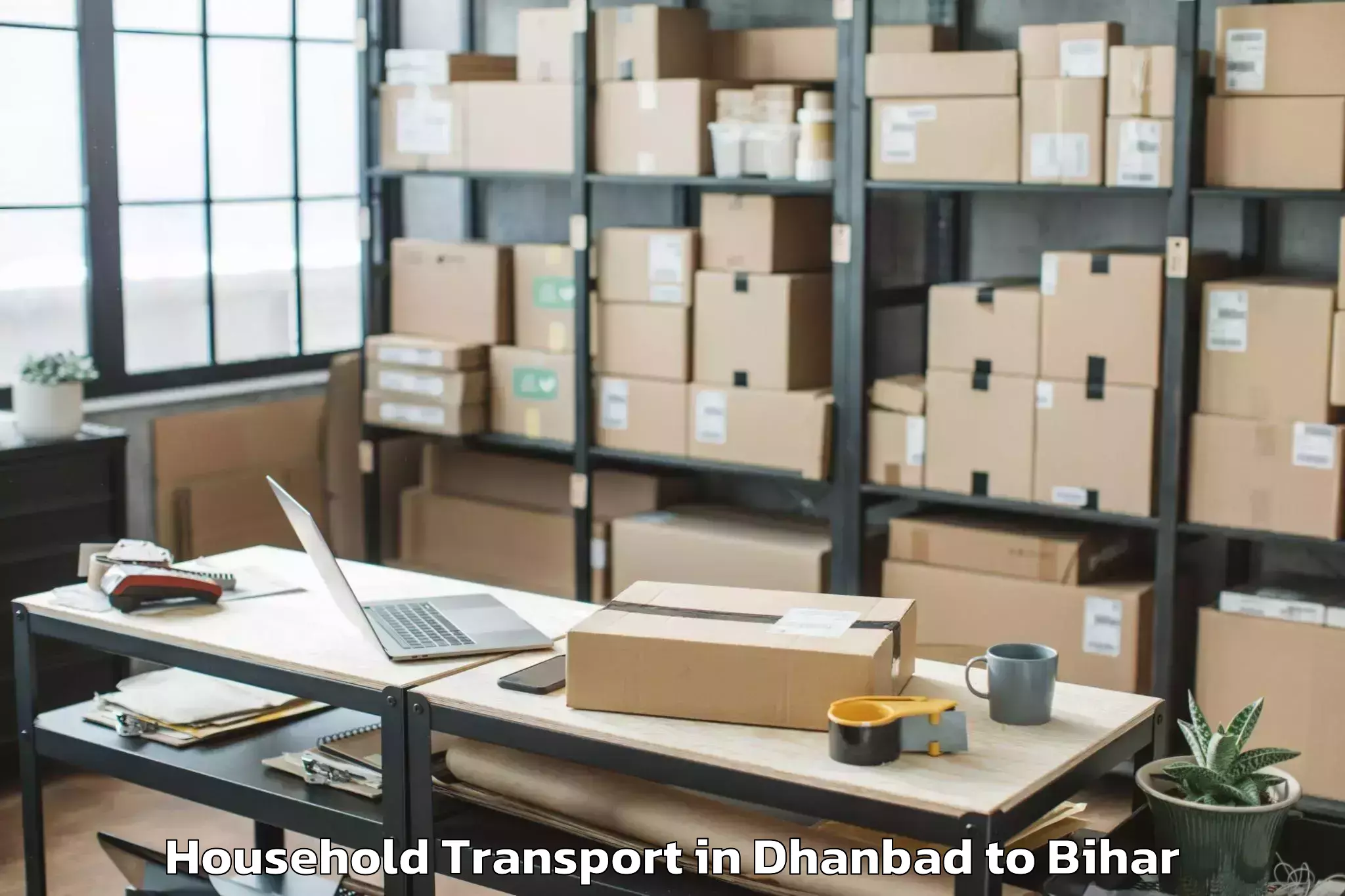 Trusted Dhanbad to Bajpatti Household Transport